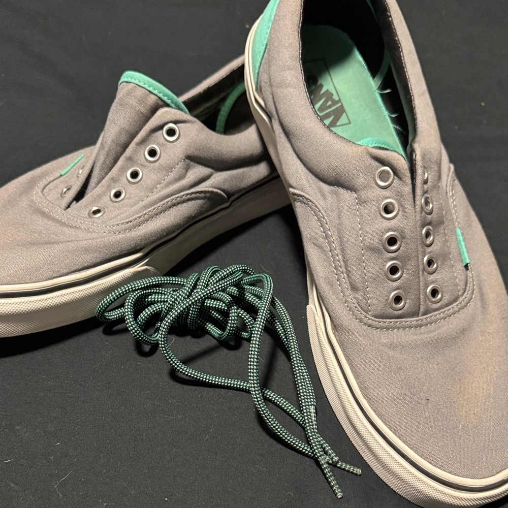 Vans Men's Sneakers in Gray and Teal